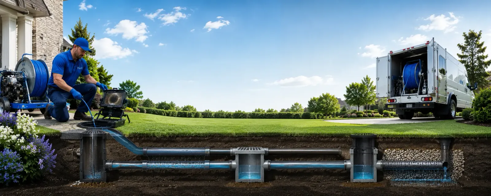 Outdoor drain cleaning information for Summer Shade, KY